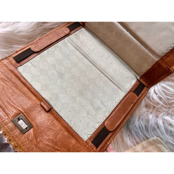 Velez Women's‎ Embossed Leather Clutch Wallet Timeless Everyday Casual Brown - Picture 6 of 11